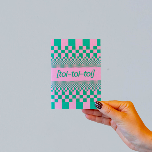 Wenskaart Toi toi toi